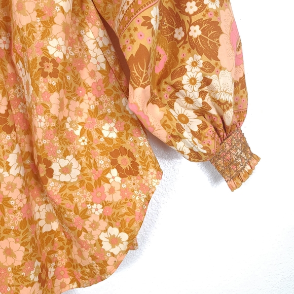 SPELL & THE GYPSY COLLECTIVE Anne Blouse Floral Pecan - Picture 16 of 16